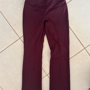Women's Burgundy Dress Pants